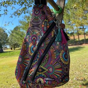 small back pack large zipper pockets on front large back pocket lots of room